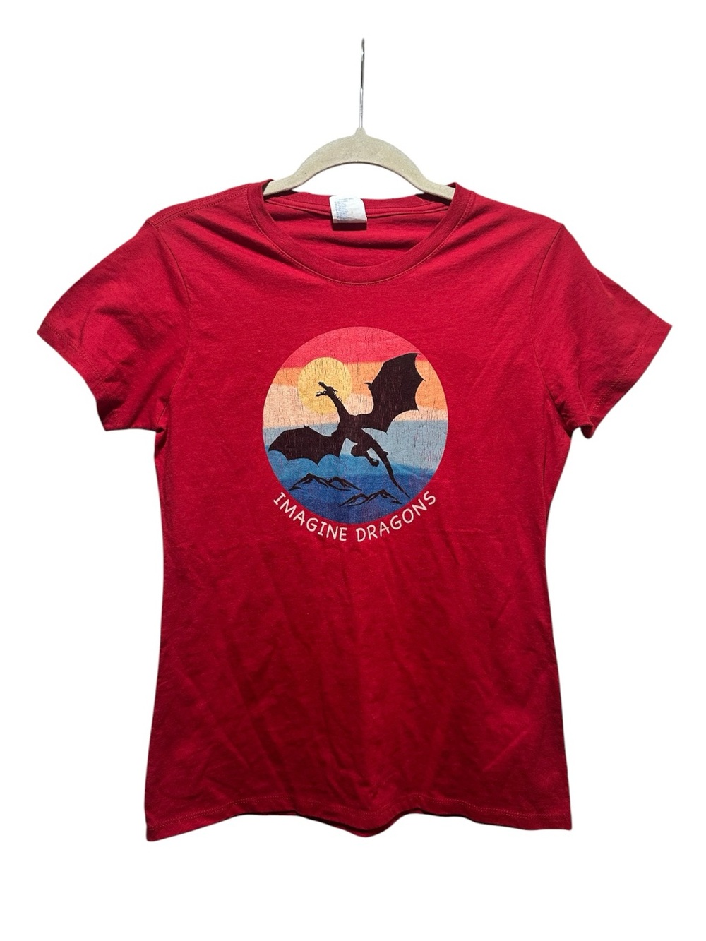 Imagine Dragons Red Graphic Band Tee Size S